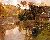 Cottage By A Stream by Fritz Thaulow